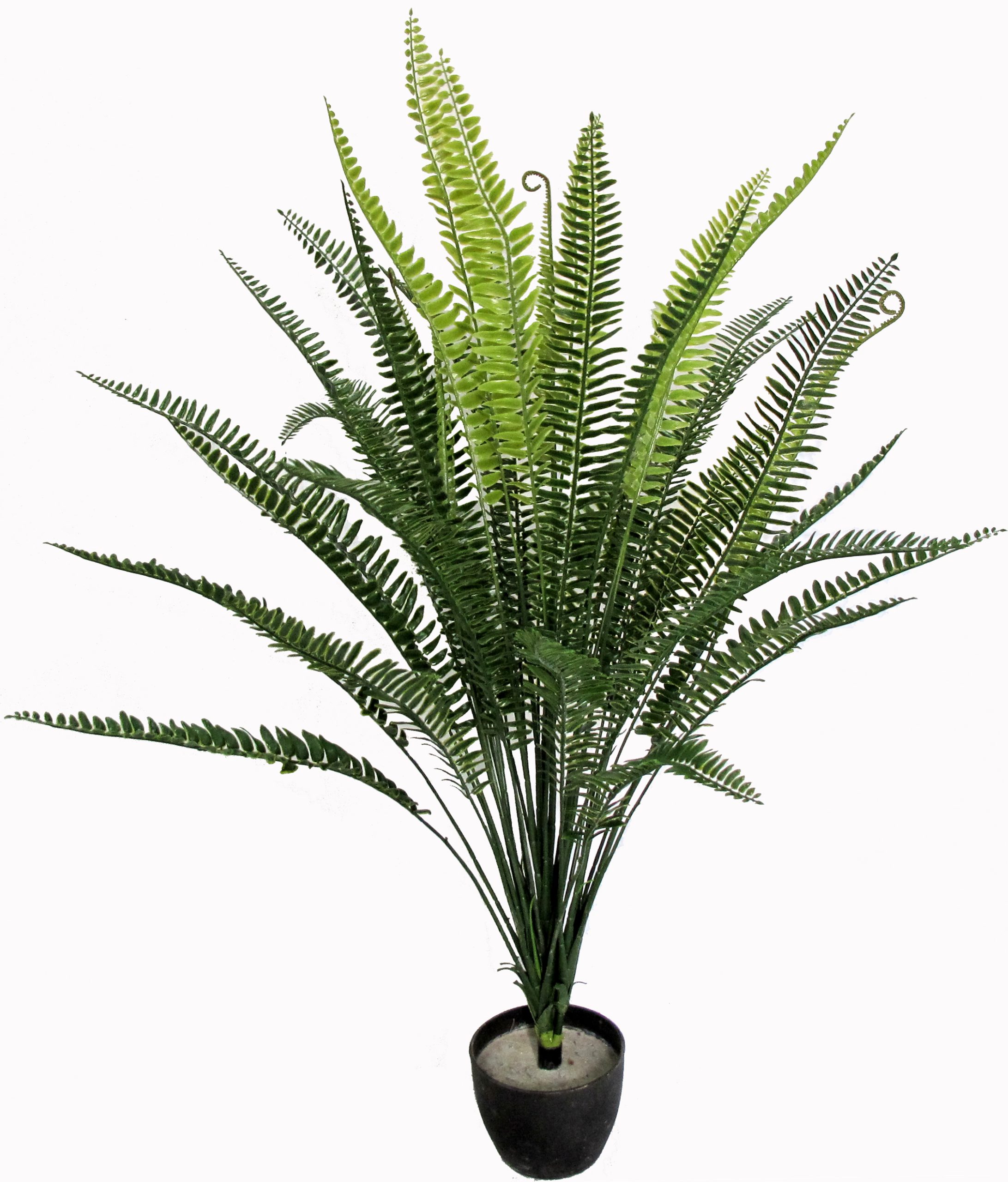 31.5″ UV Resistant Plastic Boston Fern Bush w/ 45Lvs.