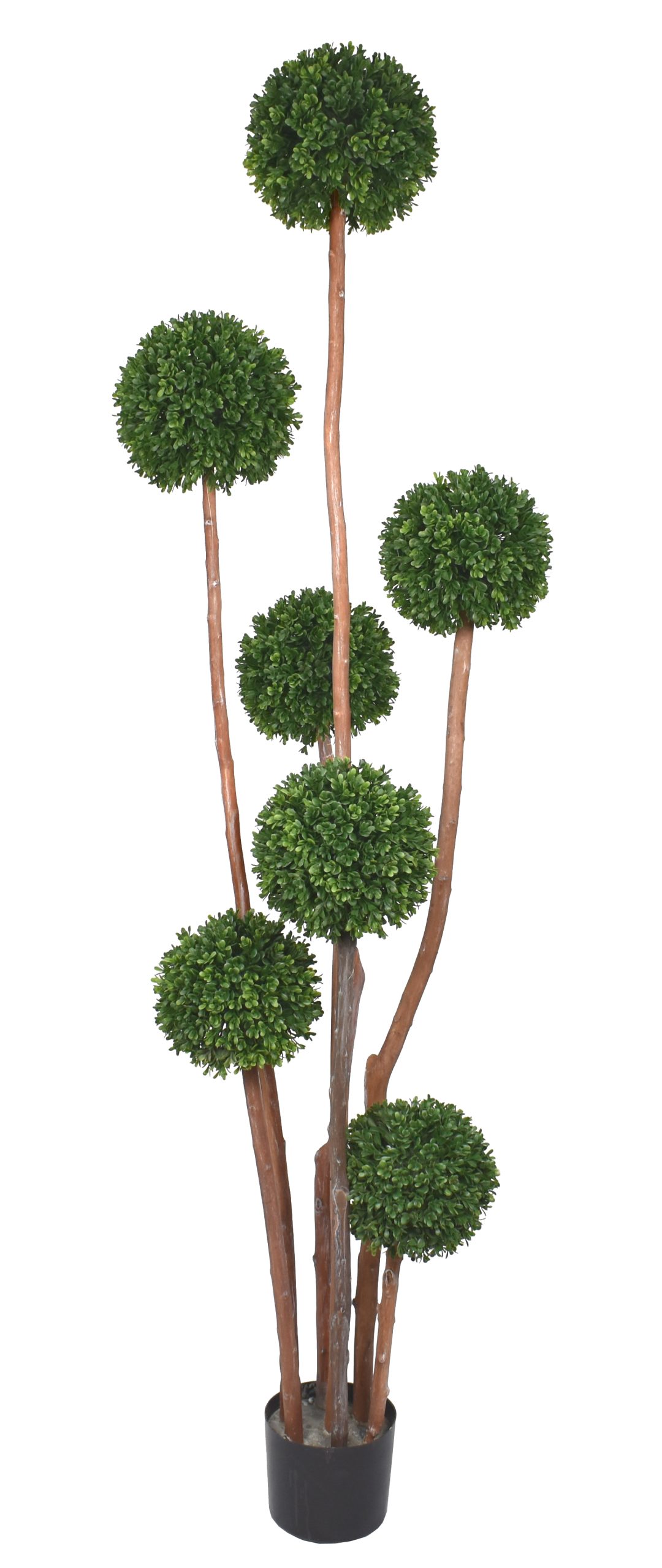 72″ UV Resistant Plastic New Boxwood Tree x7 w/726Lvs.