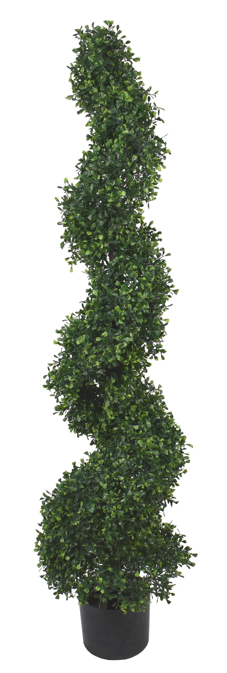 48″ UV Resistant Plastic Boxwood Tree Spiral Topiary W/1058 LVS
