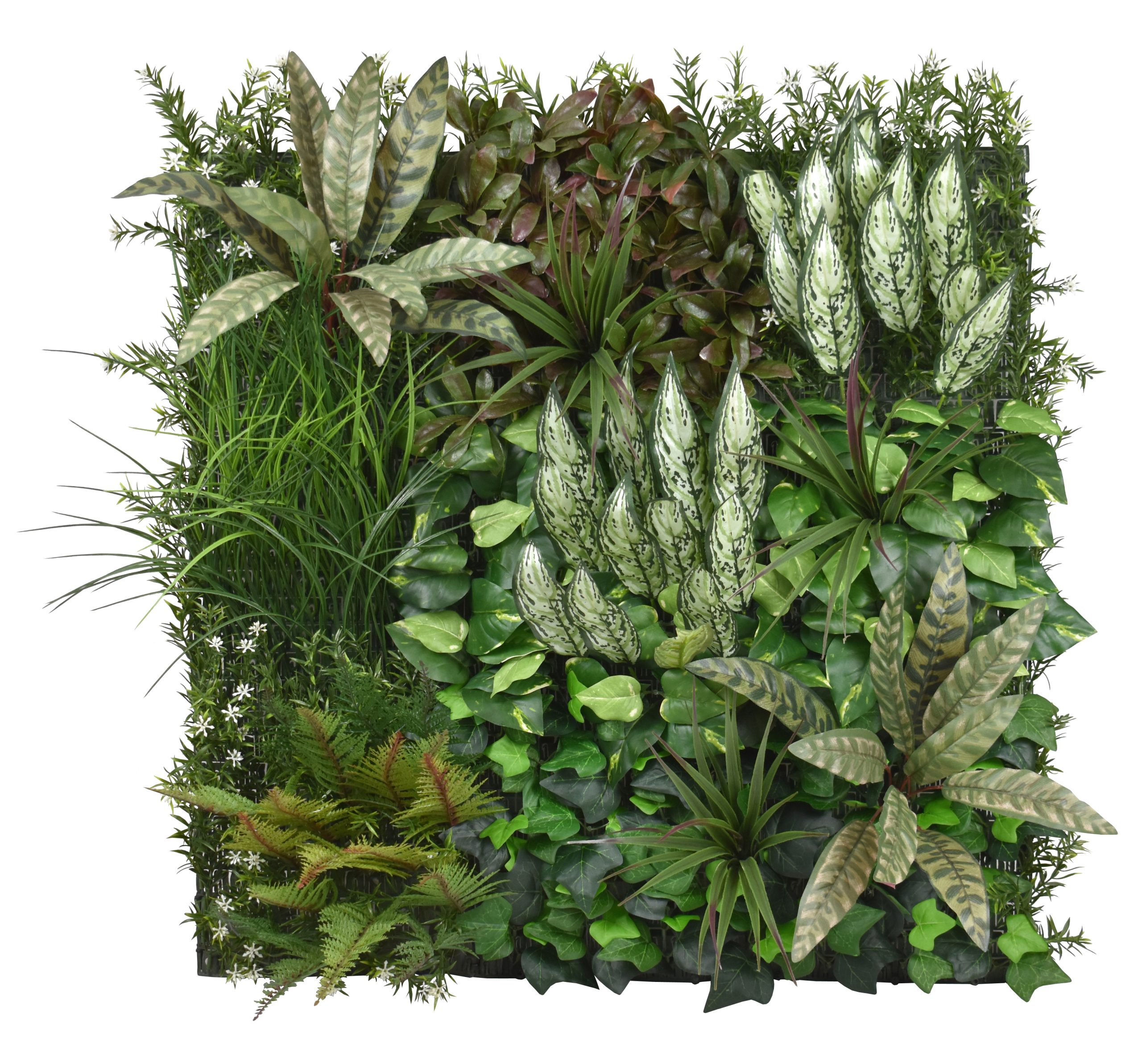 75CM X 74CM UV Resistant Plastic Scenery Panel w/855Lvs,92Flowers.with plastic mat,
