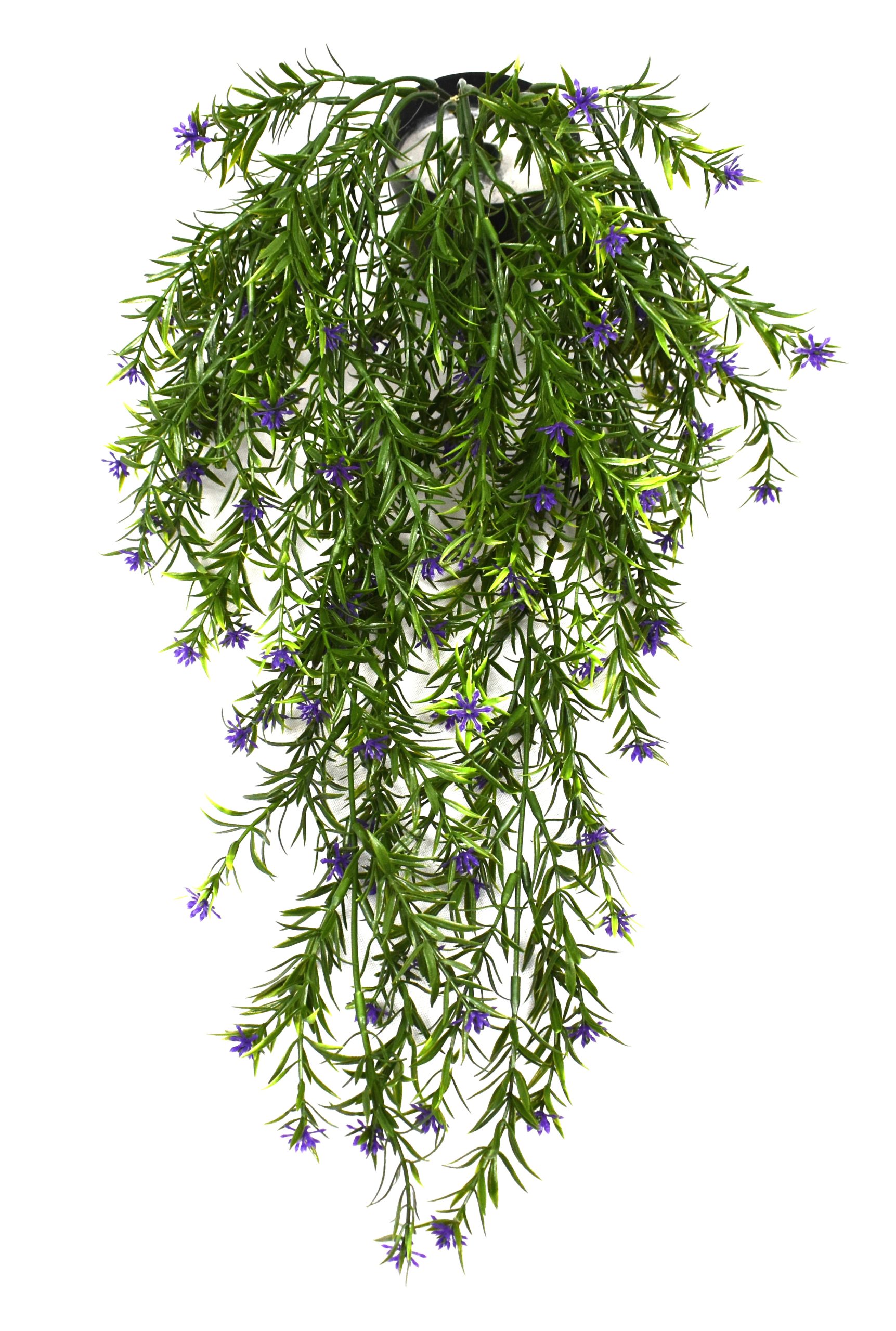 27″ UV Resistant Plastic Mini Plum Lily Bush x8 w/106Lvs.106Flowers.