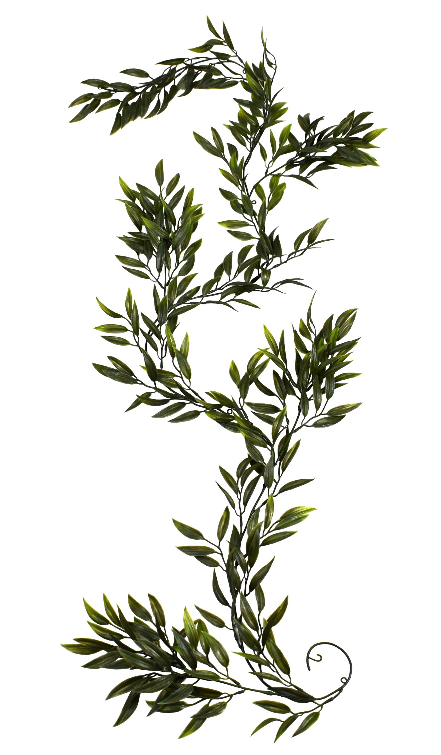 6’UV Resistant Plastic Ruscus Leaf Garland w/360Lvs.