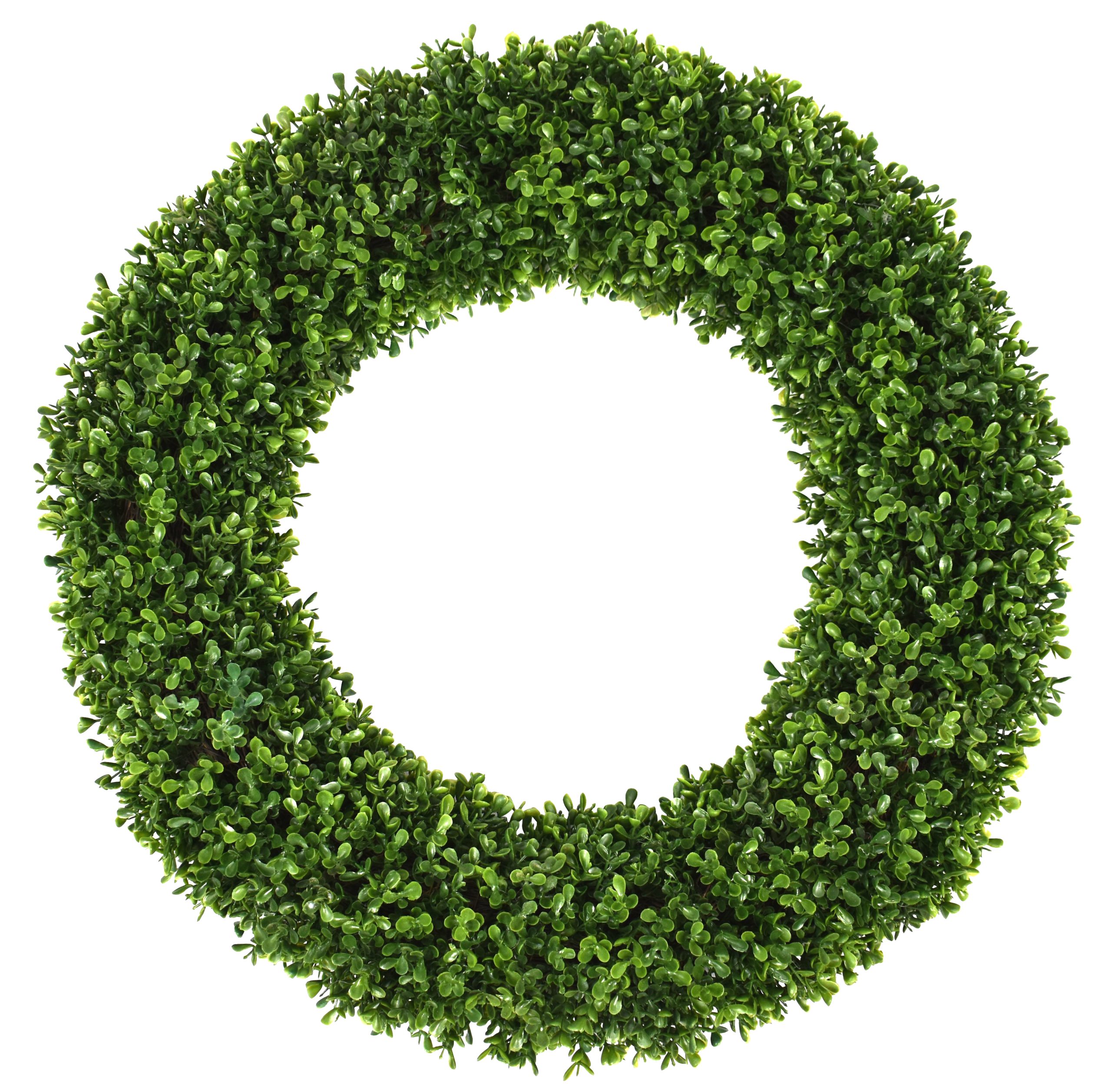 24″ UV Resistant Plastic Gypsophila Full Wreath W/480Lvs.