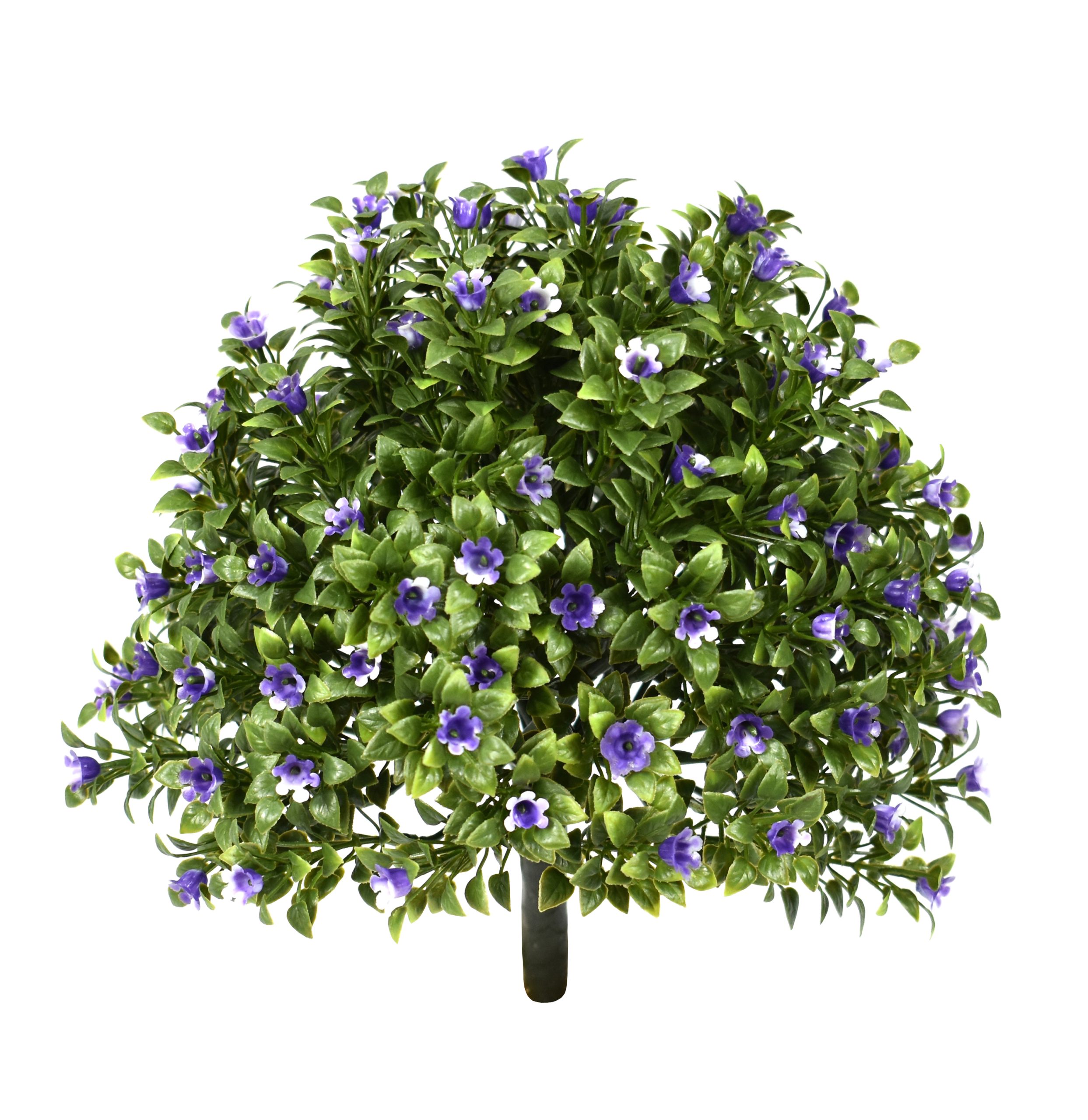 10″ UV Resistant Plastic Spindle Hedyotis Topiary W/98Lvs.98Flowers.