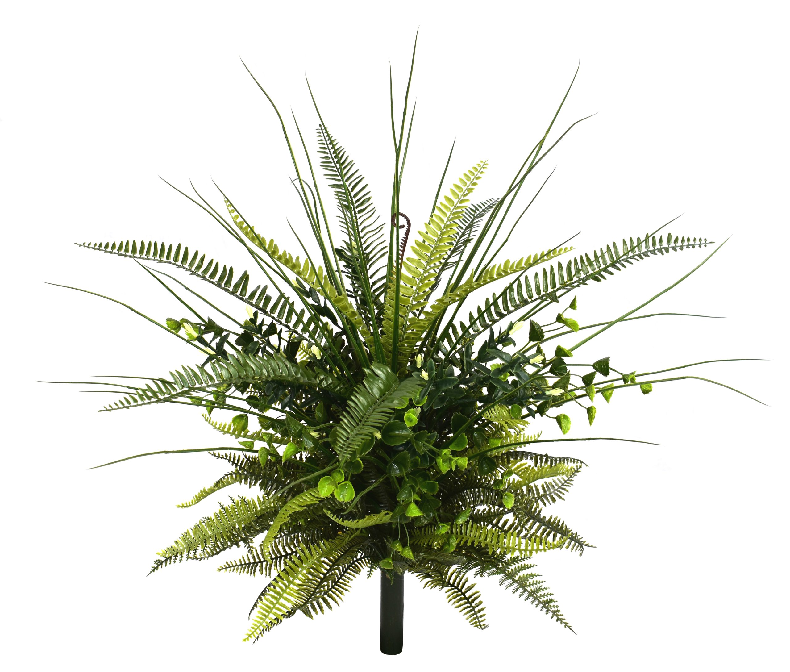 27″ UV Resistant Plastic Assorted Boston Fern Bush w/186Lvs.