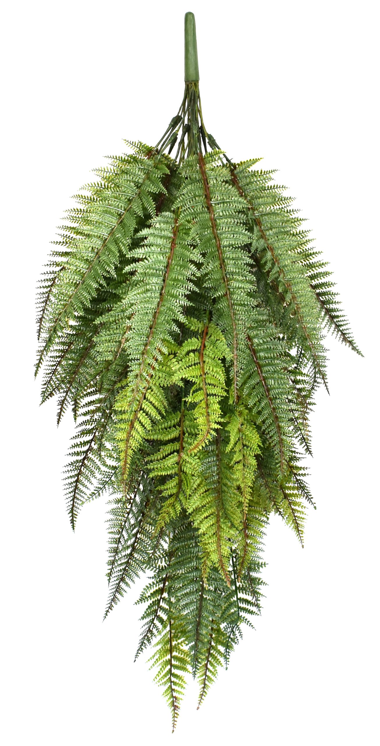 42″ UV Resistant Plastic Leather Fern Bush x10 w/58Lvs.