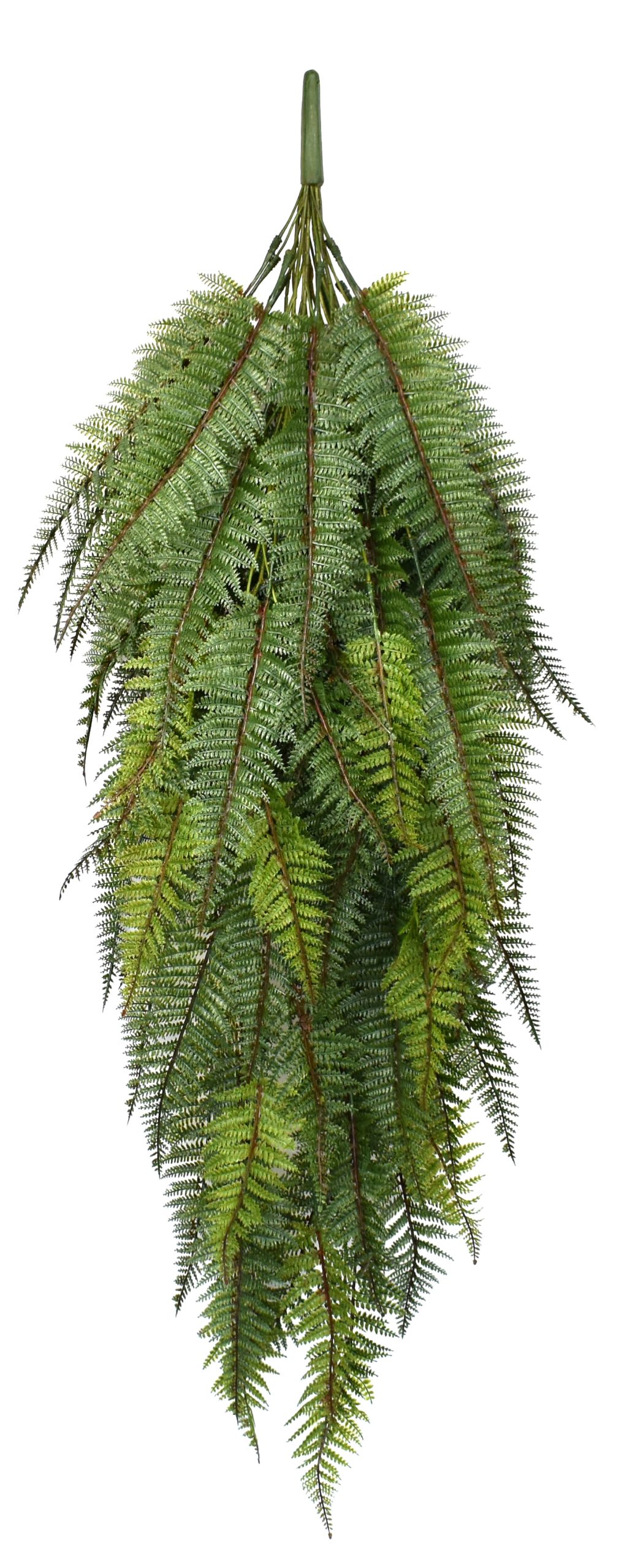 53″ UV Resistant Plastic Leather Fern Bush x11 w/83Lvs.