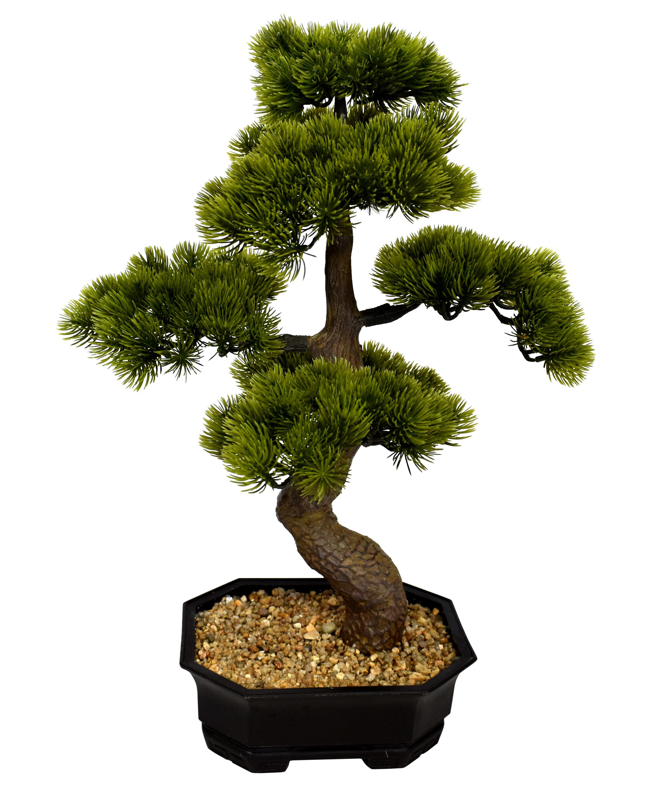 22″ UV Resistant Plastic Pine Needle Cypress Bonsai w/264Lvs.