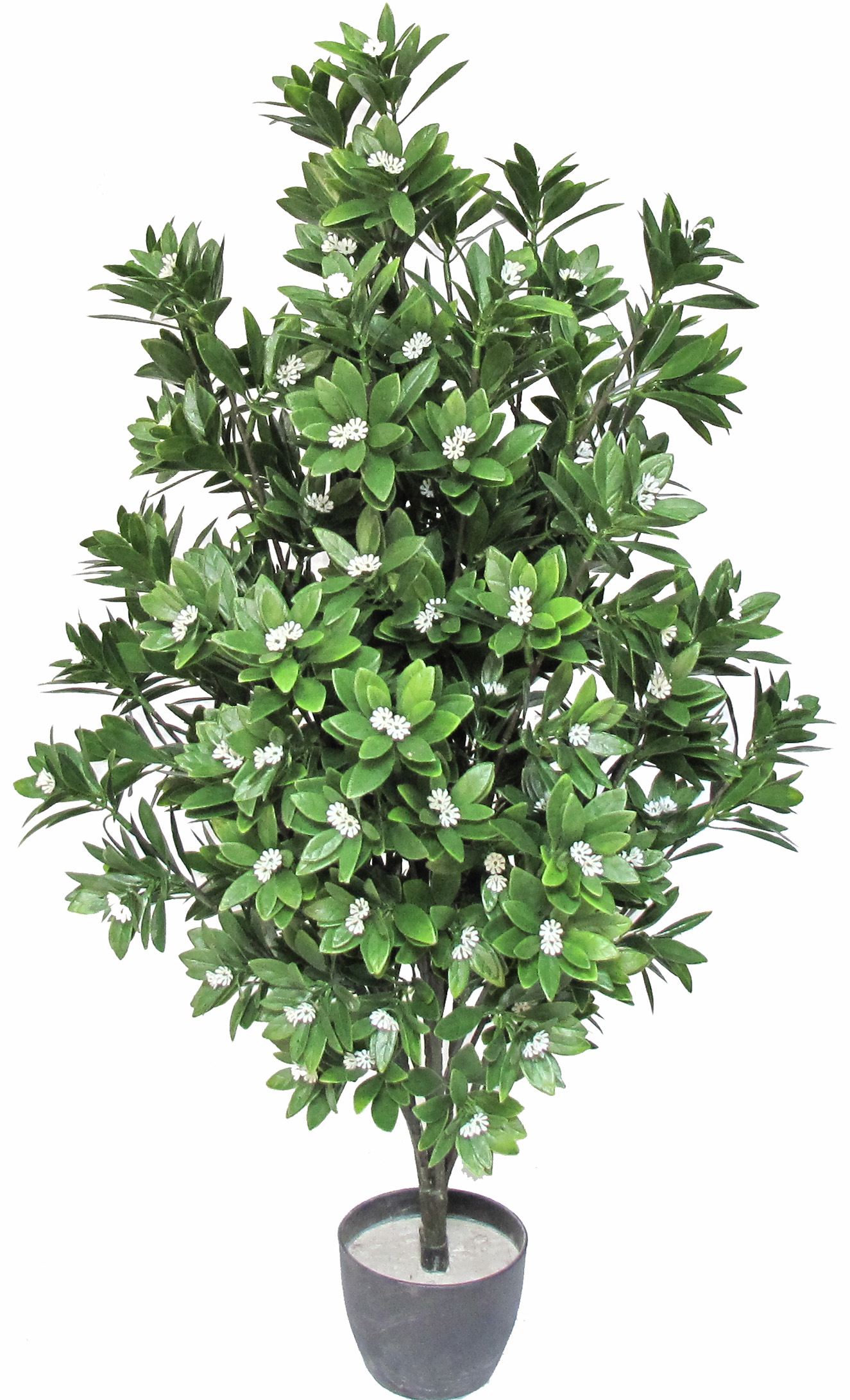 31″ UV Resistant Plastic Graydogwood Spray x8 w/ 180Lvs. w/ Flowers
