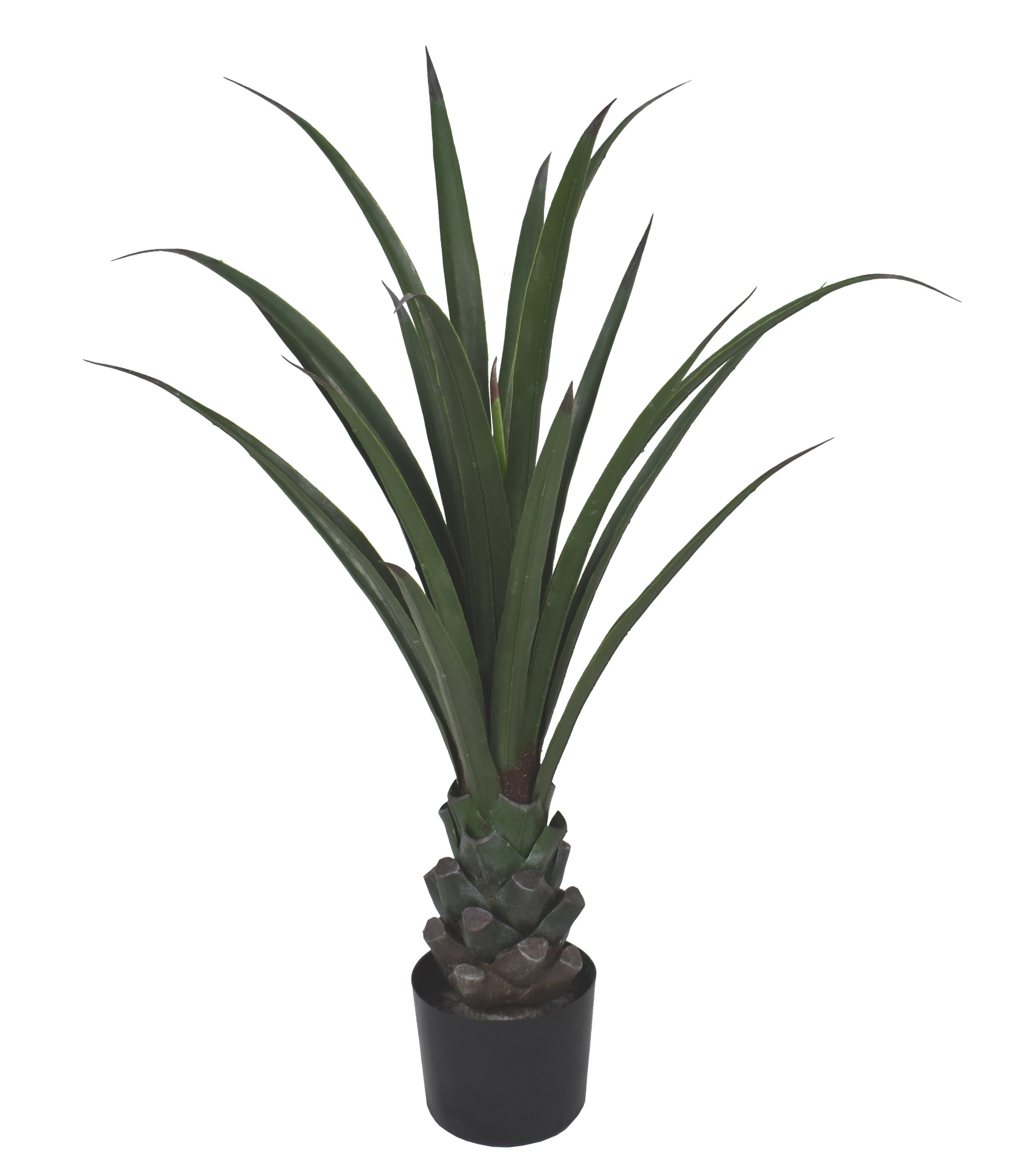 40″ UV Resistant Plastic Pineapple Plant w/ 25Lvs