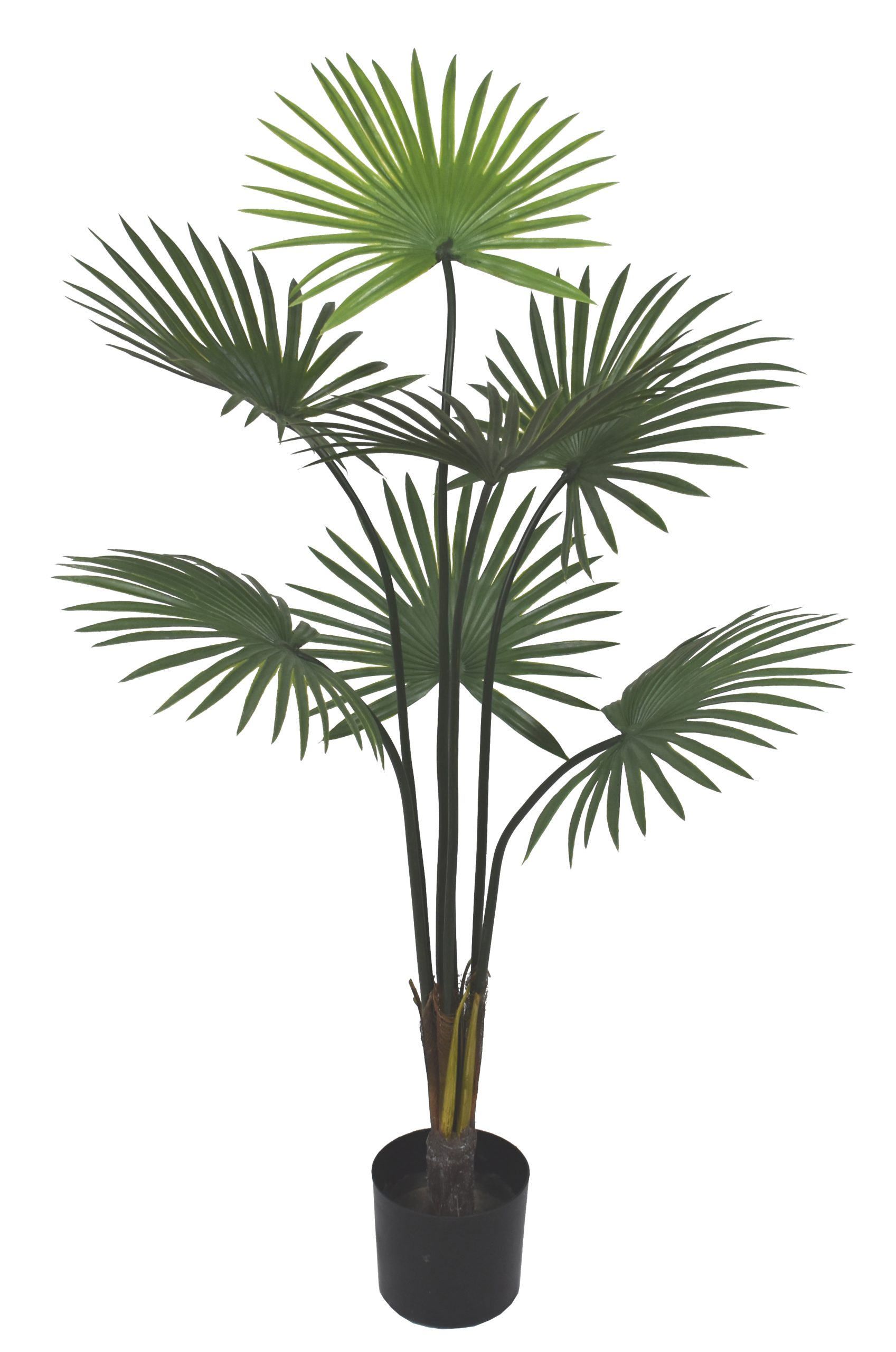 36″ UV Resistant Plastic Mini Fountain Palm Tree x7 w/ 7Lvs.