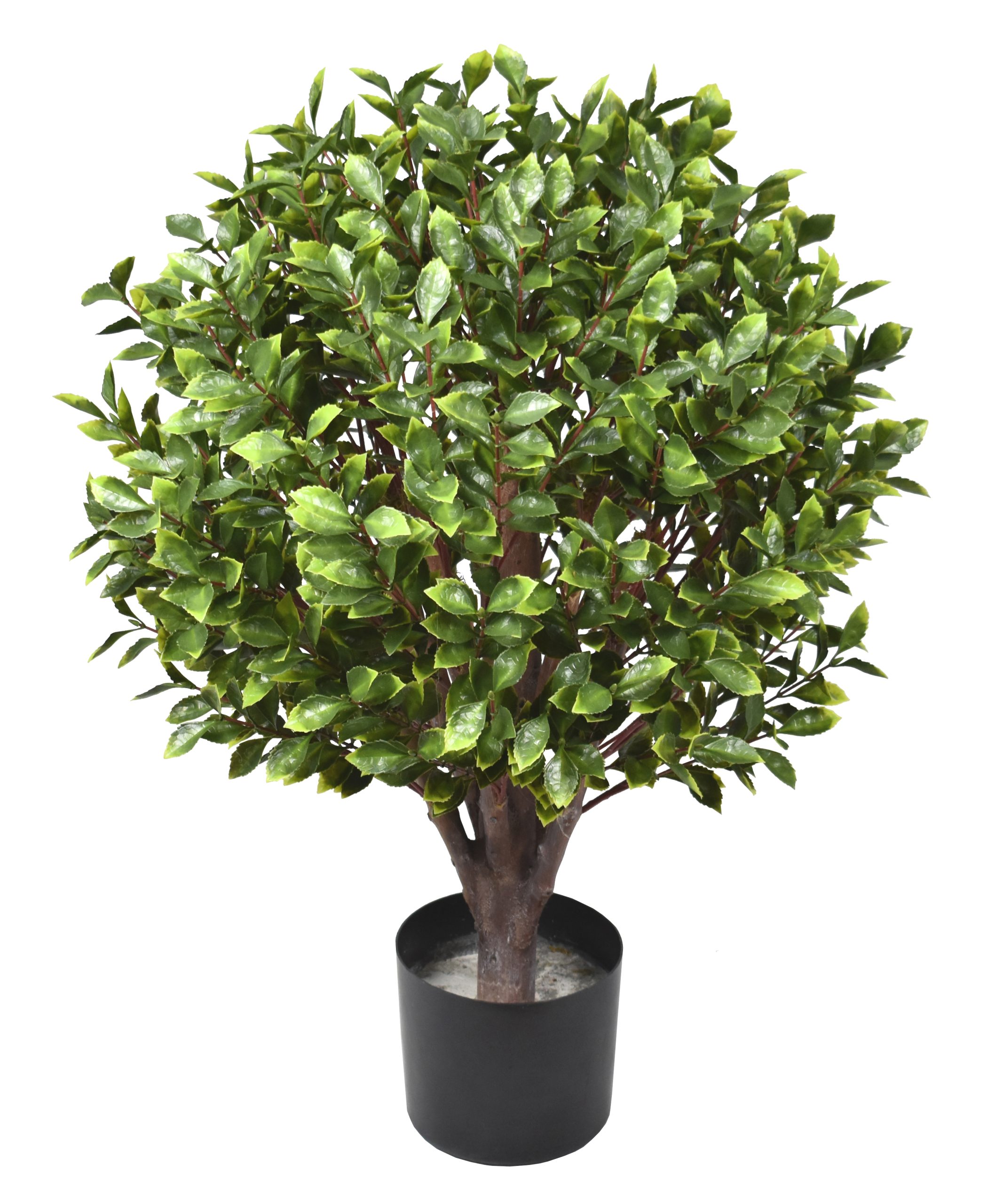32″ UV Resistant Plastic Golden Leaf Single Ball Topiary w/ 1872Lvs.