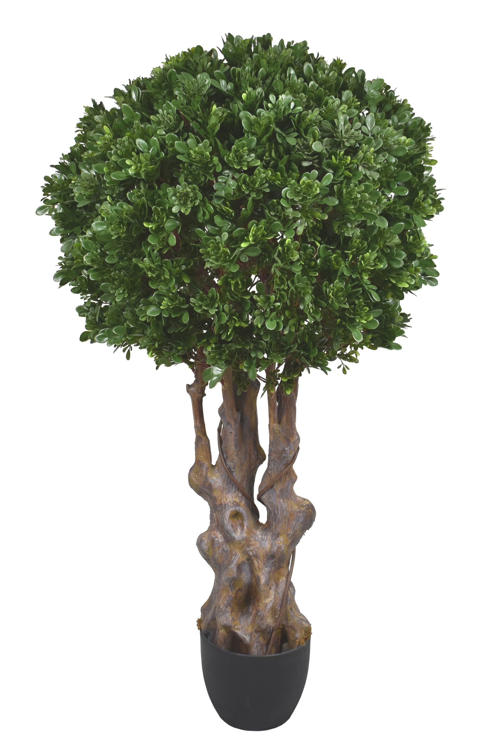 50″ UV Resistant Plastic Tea Leaf Single Ball Topiary w/1104Lvs.