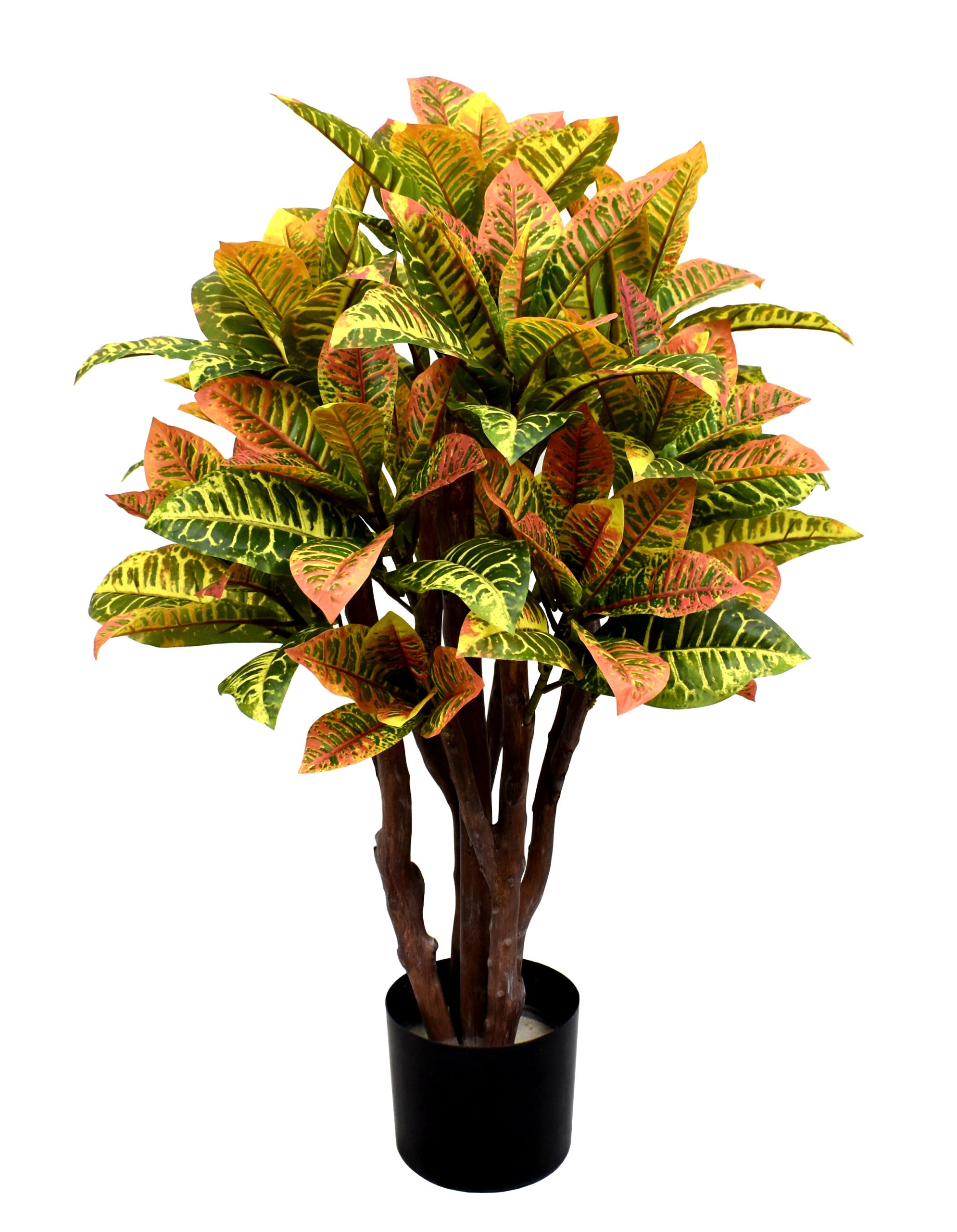 48″ Plastic Film Codiaeum Variegatum Tree w/173Lvs.