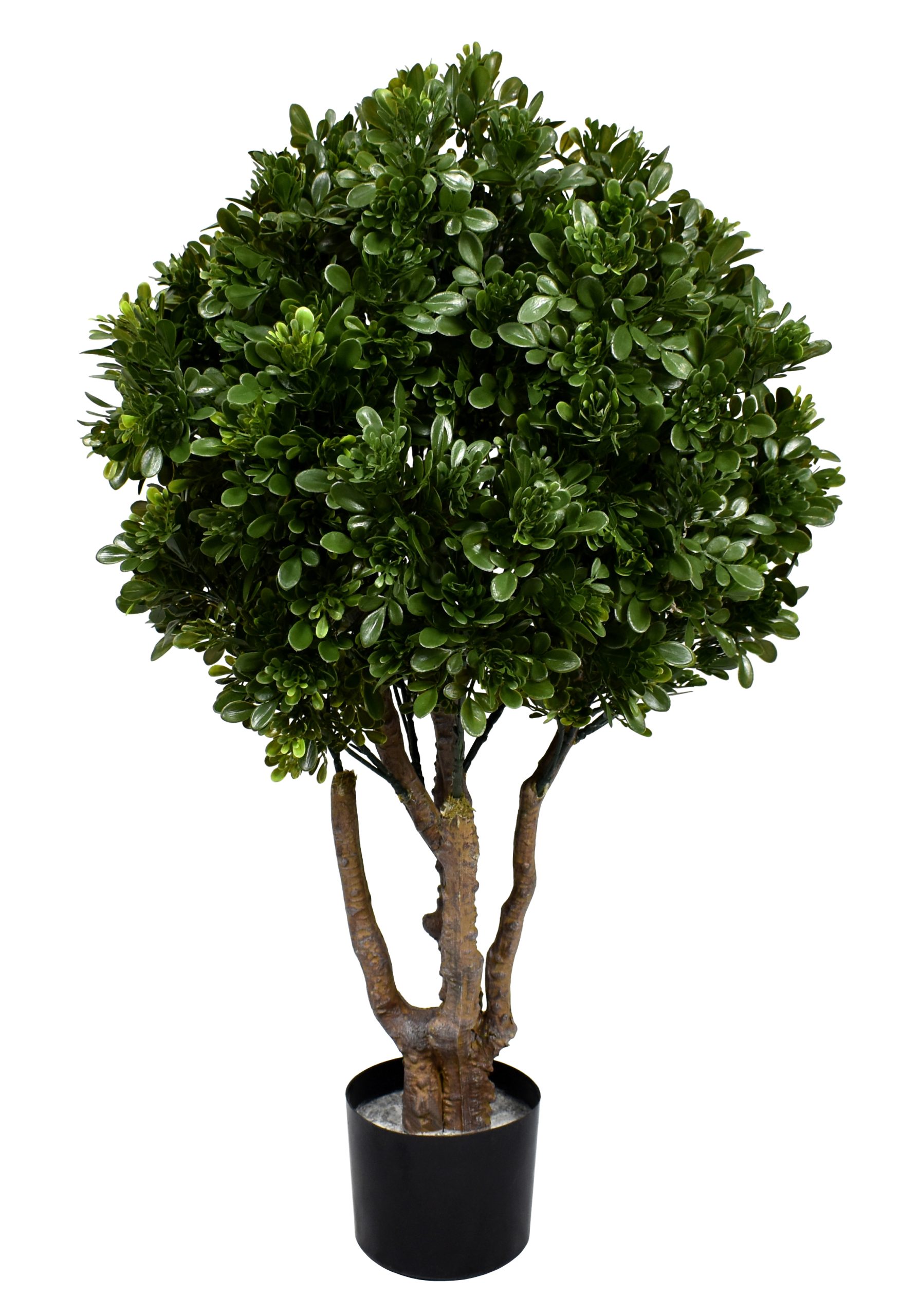36″ UV Resistant Plastic Tea Leaf Single Ball Topiary w/551Lvs.