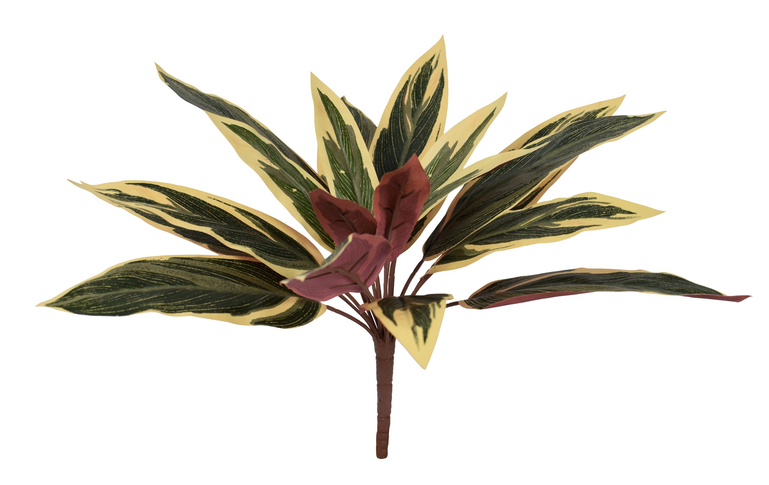 15″ Fire Retardant Caladium Bush with white edge x18w/18Lvs.