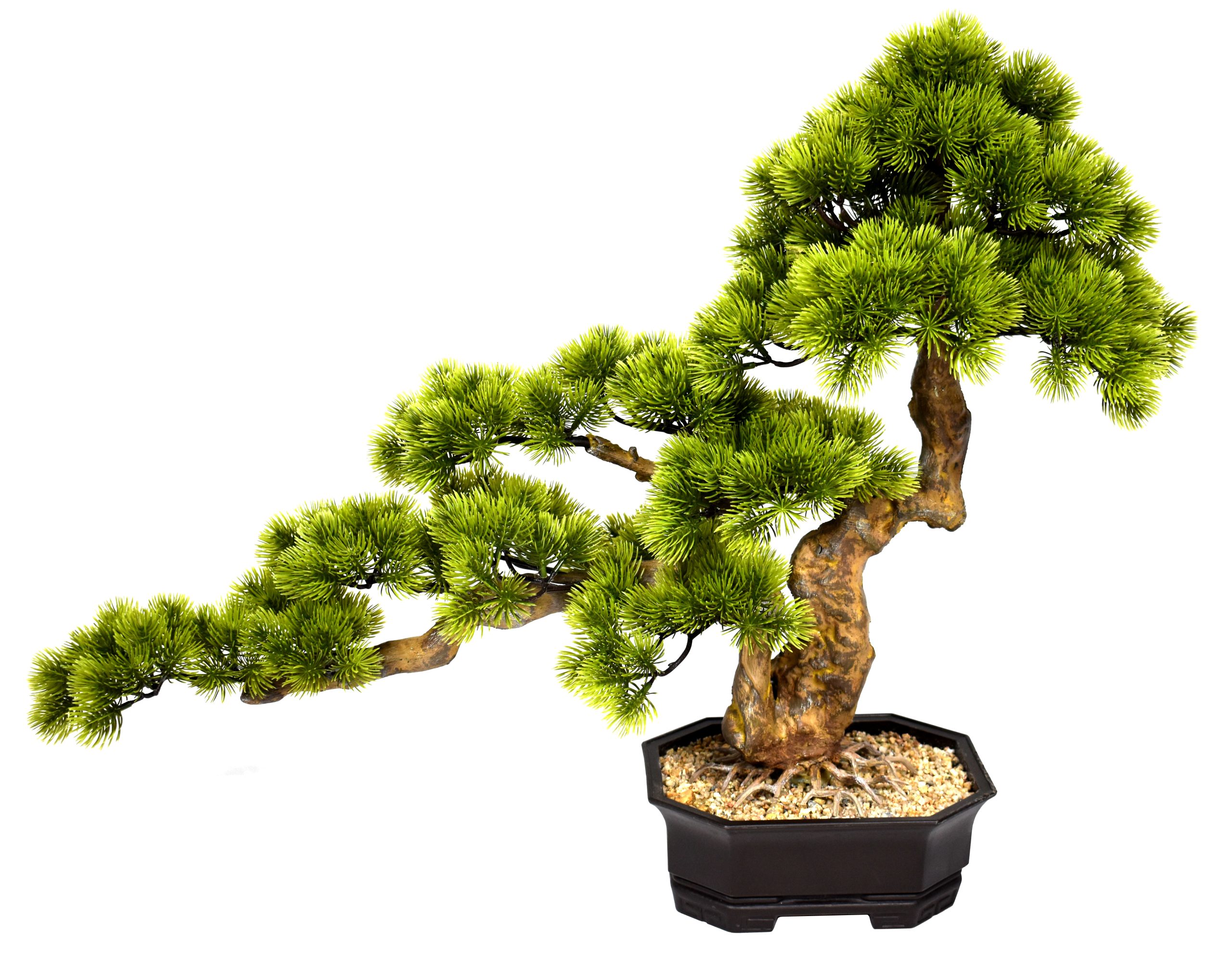 24″ UV Resistant Plastic Pine Needle Cypress Bonsai w/405Lvs.