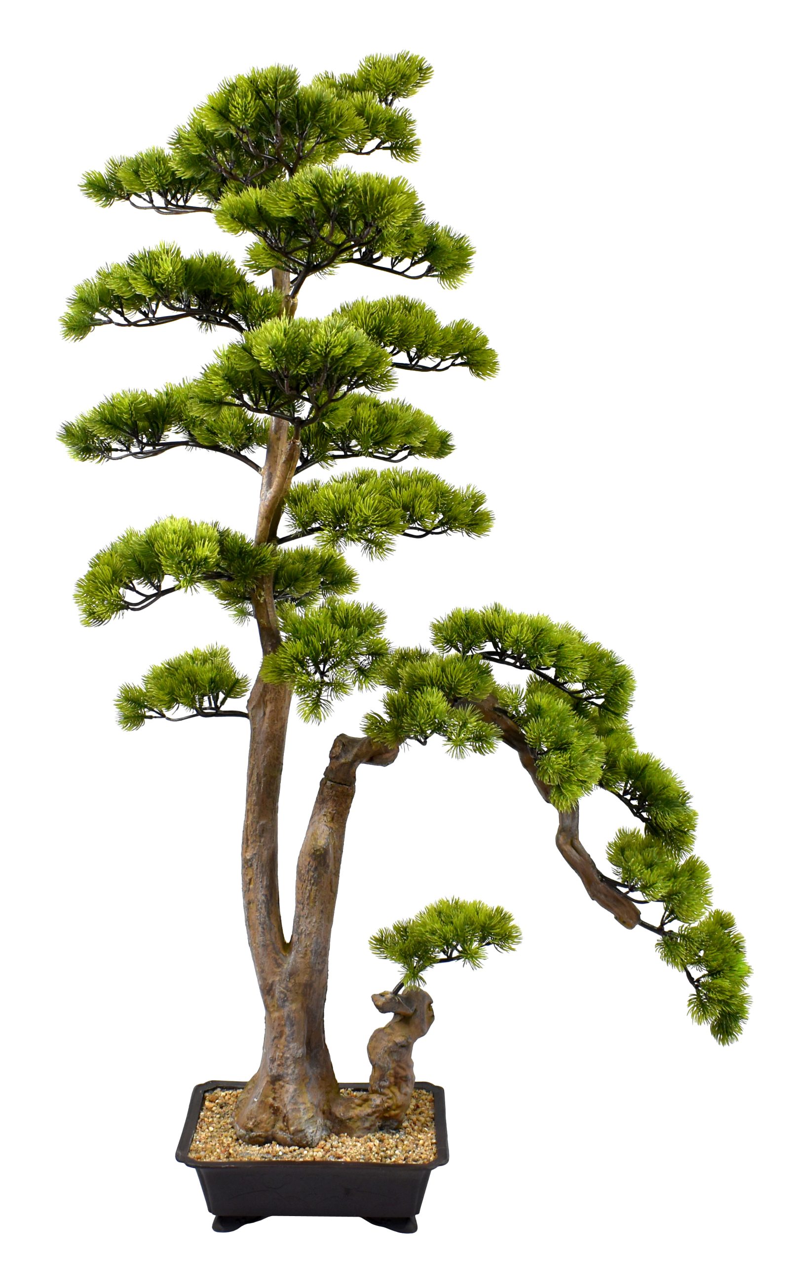 48″ UV Resistant Plastic Pine Needle Cypress Tree x2 w/855Lvs.