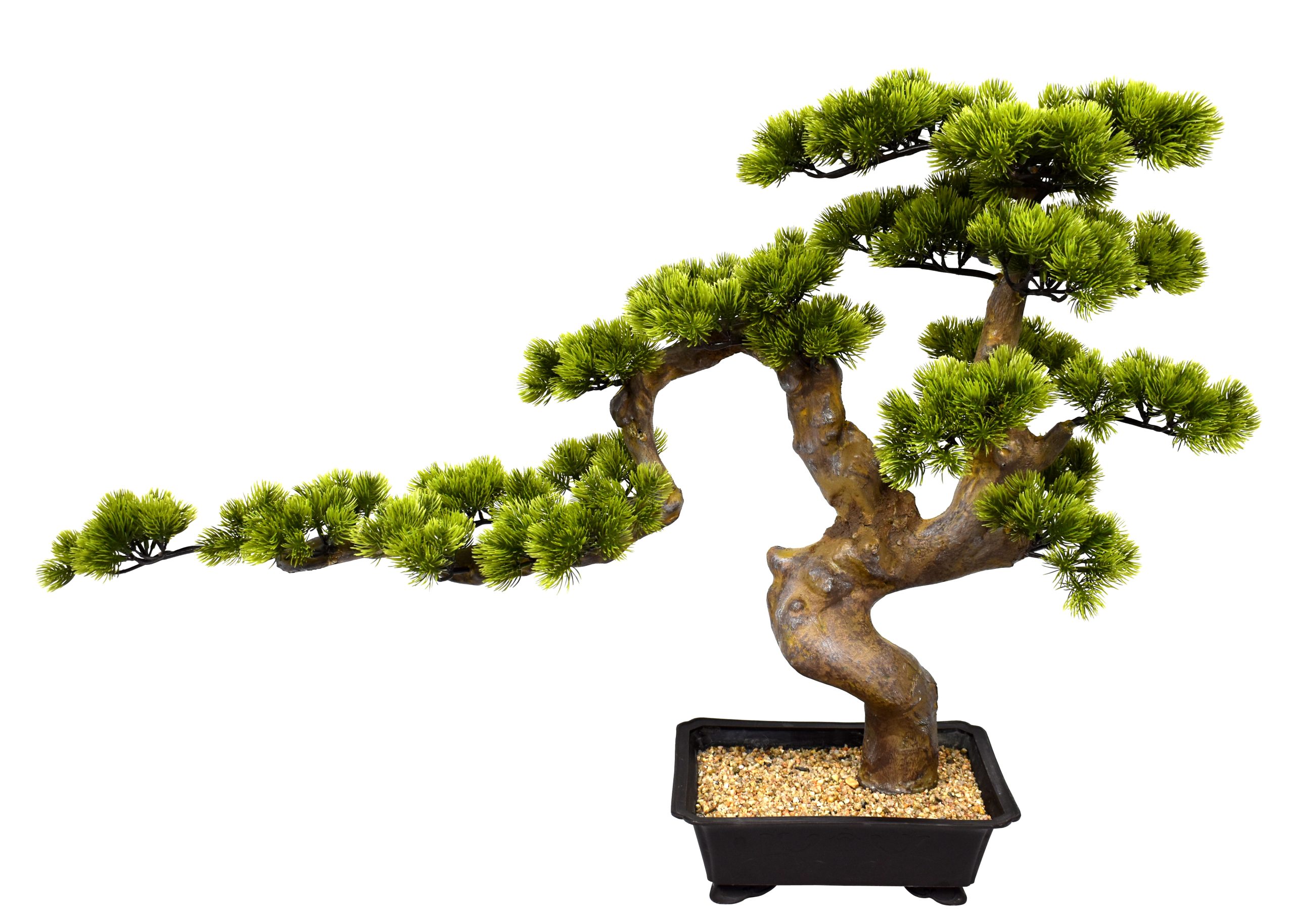 27″ UV Resistant Plastic Pine Needle Cypress Bonsai w/495Lvs.