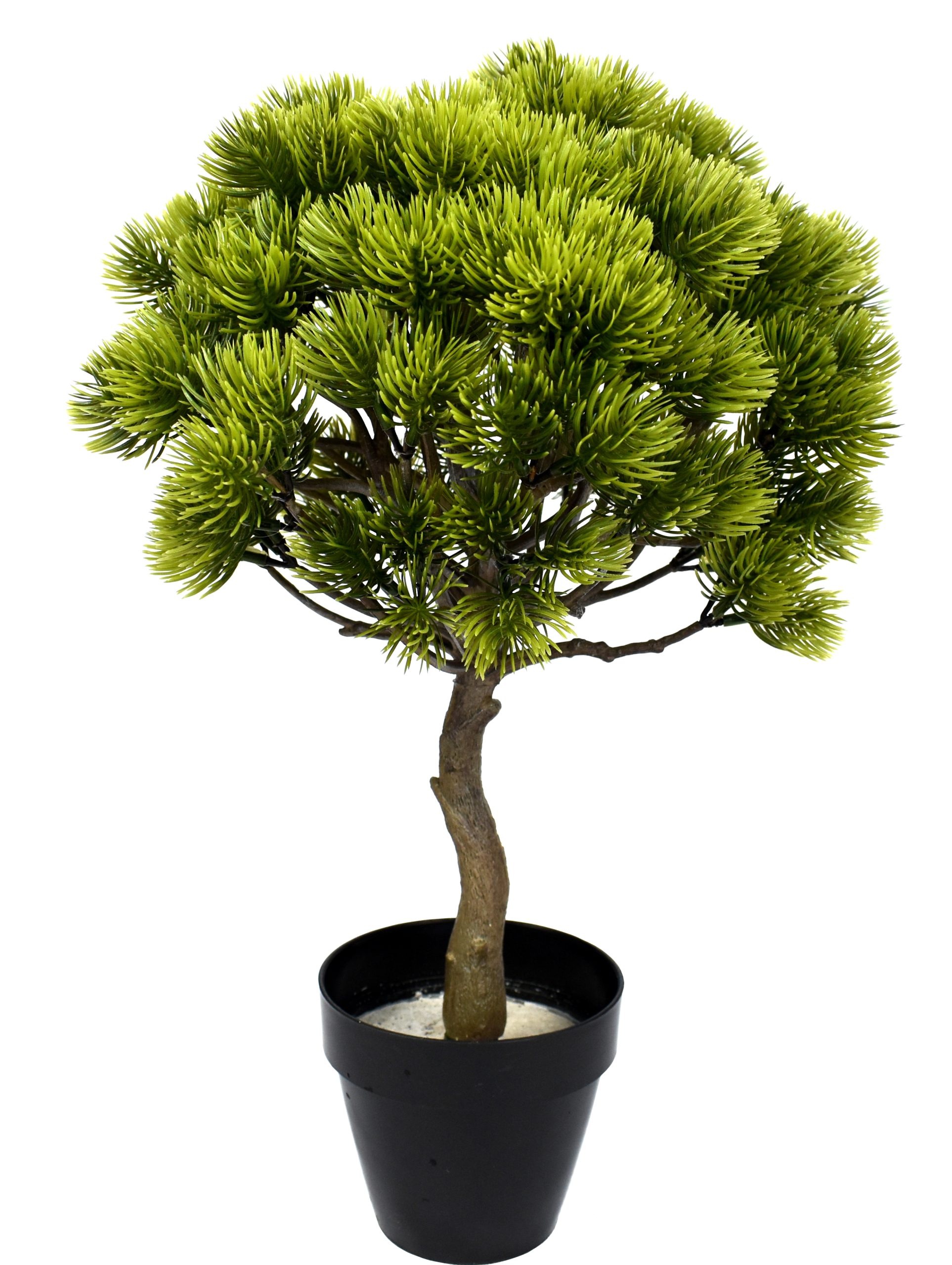 17.5″ UV Resistant Plastic Pine Needle Cypress Bonsai w/195Lvs.